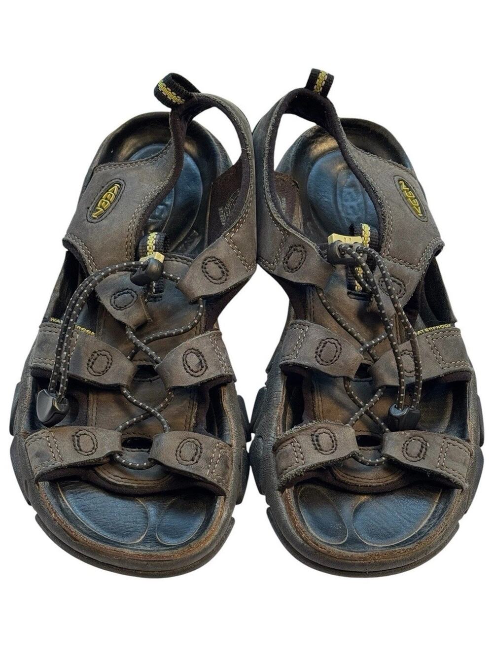 KEEN Newport Brown Leather Sandals Mens 8 Hiking Outdoor Fisherman